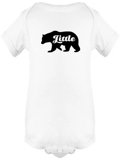 "Little" Bear Silhouette. Baby's Bodysuit
