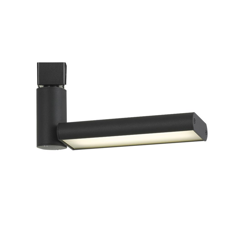 a black light fixture with a white light