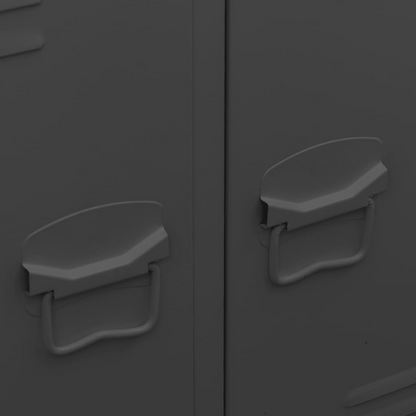 vidaXL Industrial Wardrobe Anthracite 26.4"x13.8"x42.1" Steel