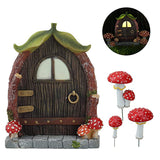 Luminous Resin Mushroom Garden Decoration