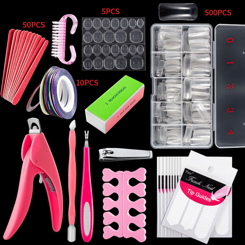 a collection of manicure tools