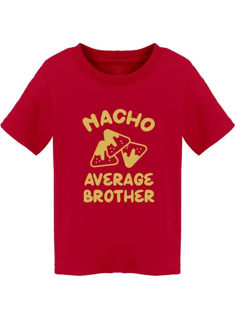 a red shirt with yellow text