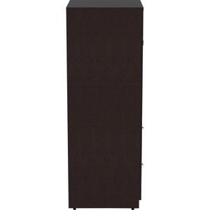 a black cabinet with drawers