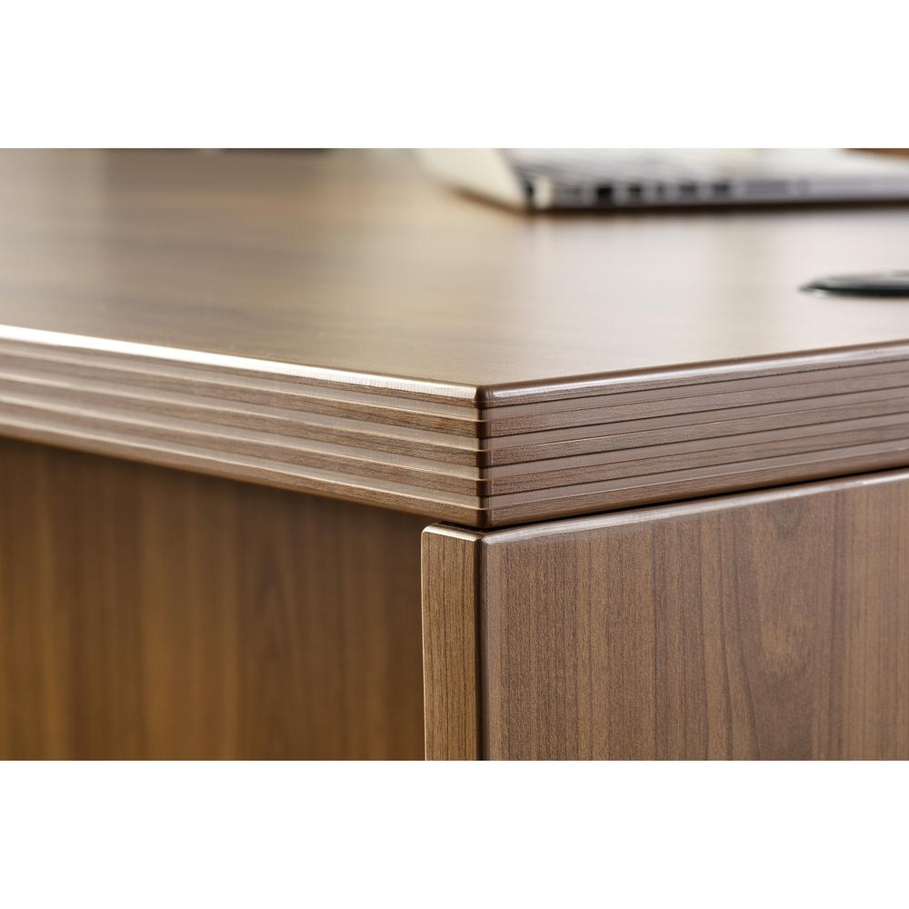 a close up of a desk