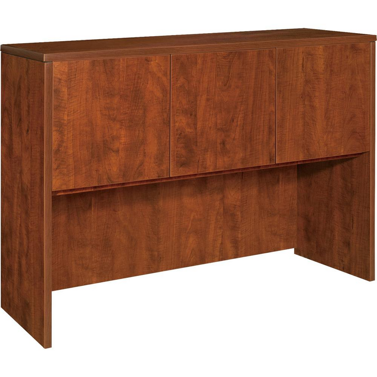 a wooden cabinet with three doors