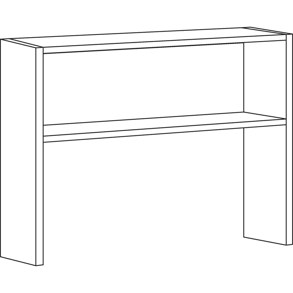 a black and white drawing of a shelf