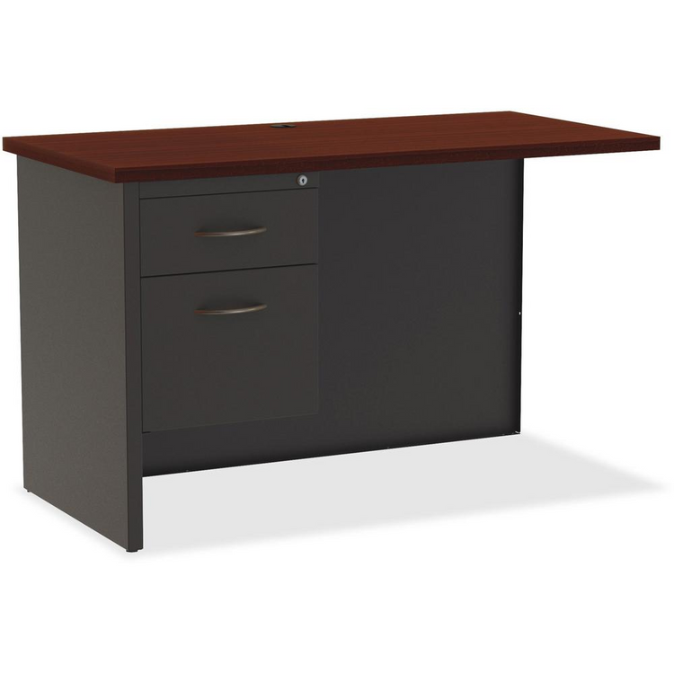 a black and brown desk