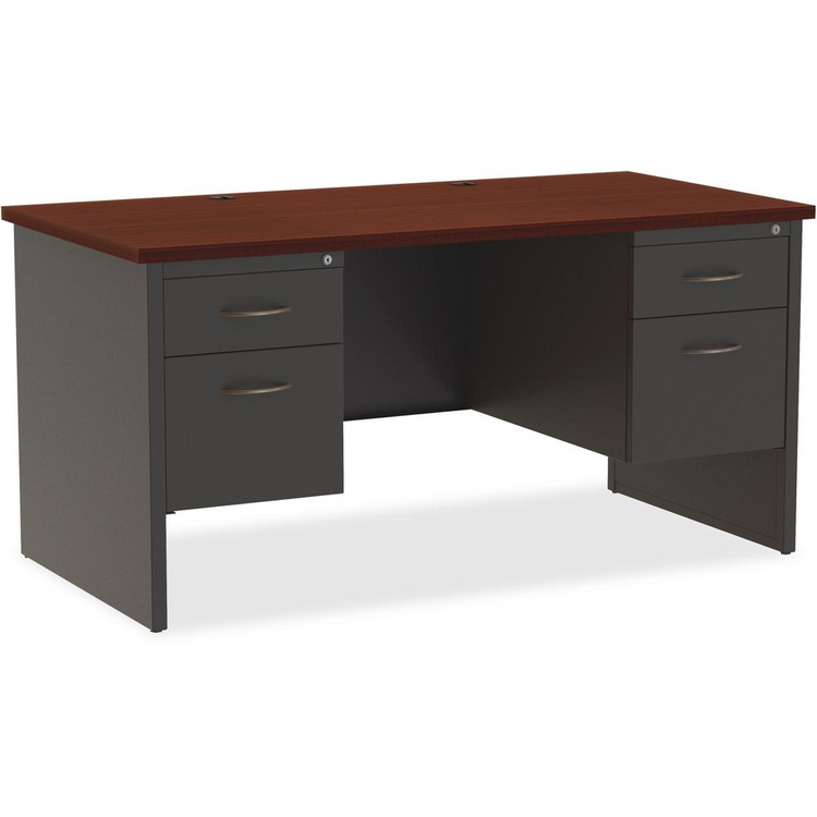 a desk with drawers on top