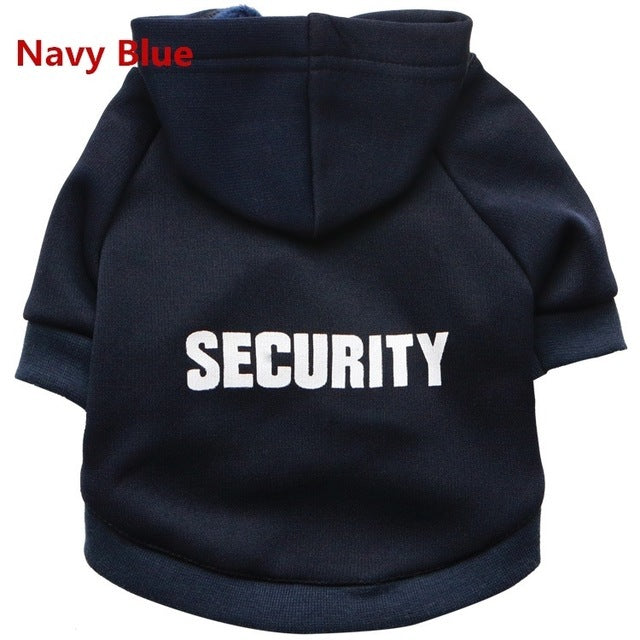 a black hooded sweatshirt with white text on it