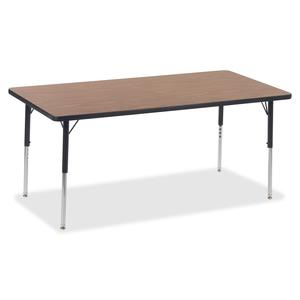a rectangular table with black legs