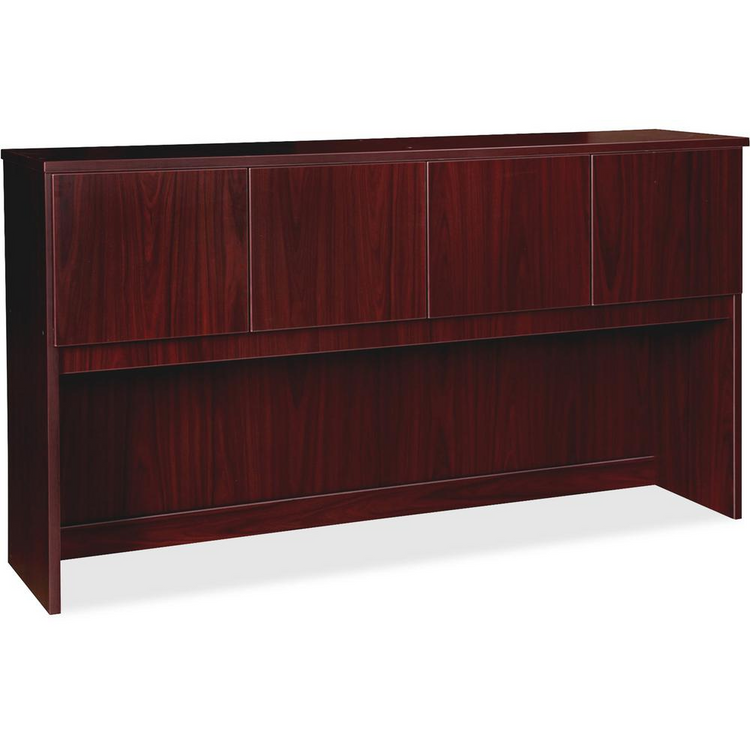 a dark wood cabinet with drawers