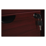 Lorell Prominence 2.0 Mahogany Laminate Hutch - 72" x 16" x 39" - 4 Door(s) - Material: Particleboard - Finish: Laminate