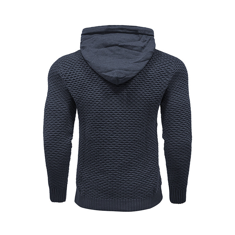 a black sweater with a hood