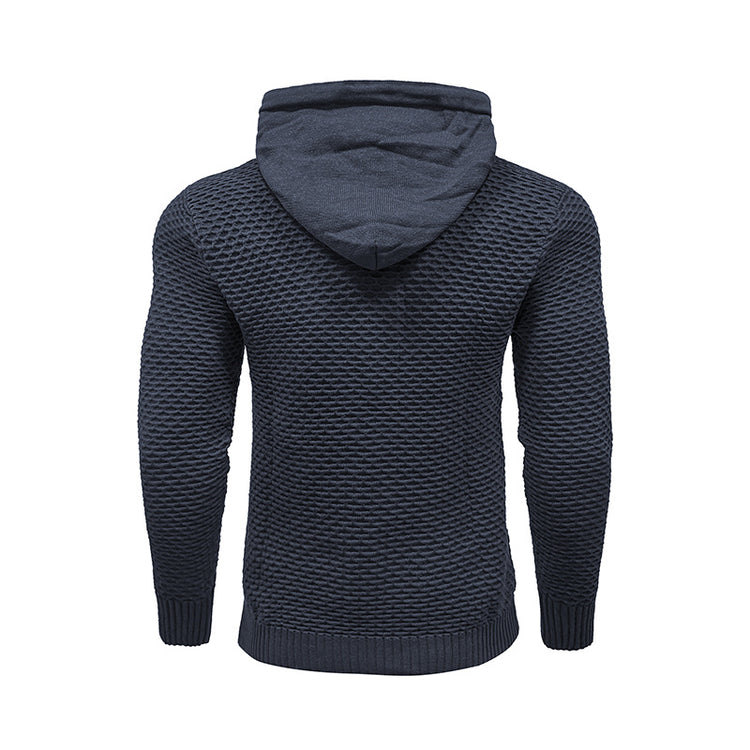 a black sweater with a hood