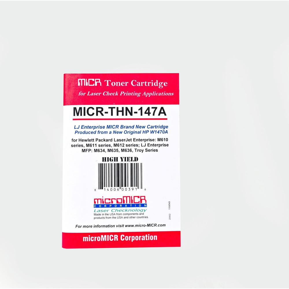 microMICR MICR Standard Yield Laser Toner Cartridge - Alternative for HP 147A - Black - 1 Each - 10500 Pages