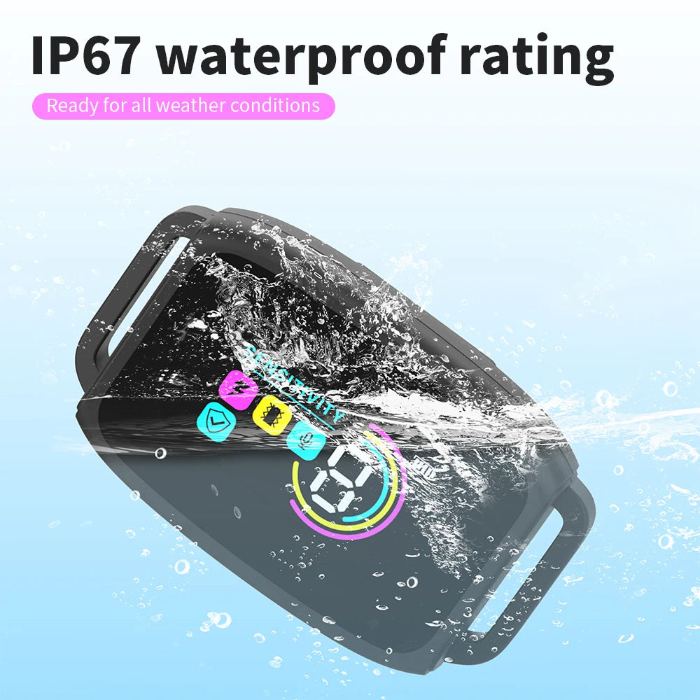 a waterproof device in the water