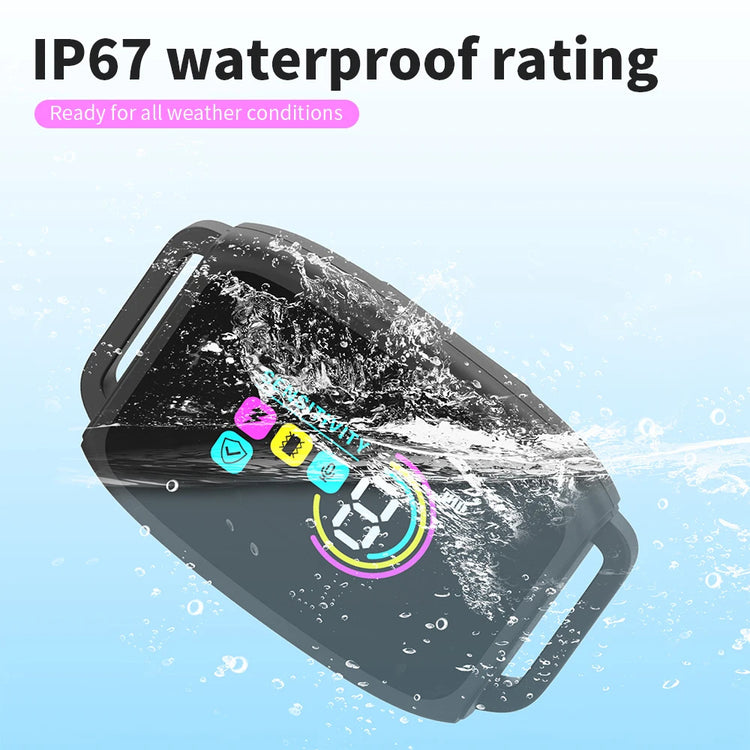 a waterproof device in the water