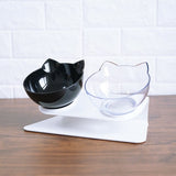 Elevated Double-Bowl Cat Feeding Station