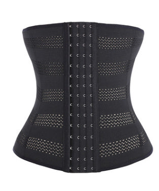 a black corset with a white background