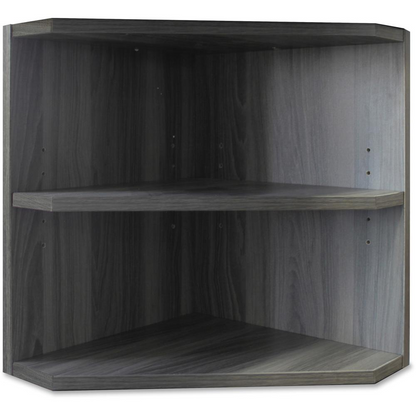 Mayline Medina Corner Support for Hutches - 15" x 15"20" - 2 Shelve(s) - Finish: Gray Steel Laminate - Abrasion Resistant, Stain Resistant, Water Resistant, Durable - For Office