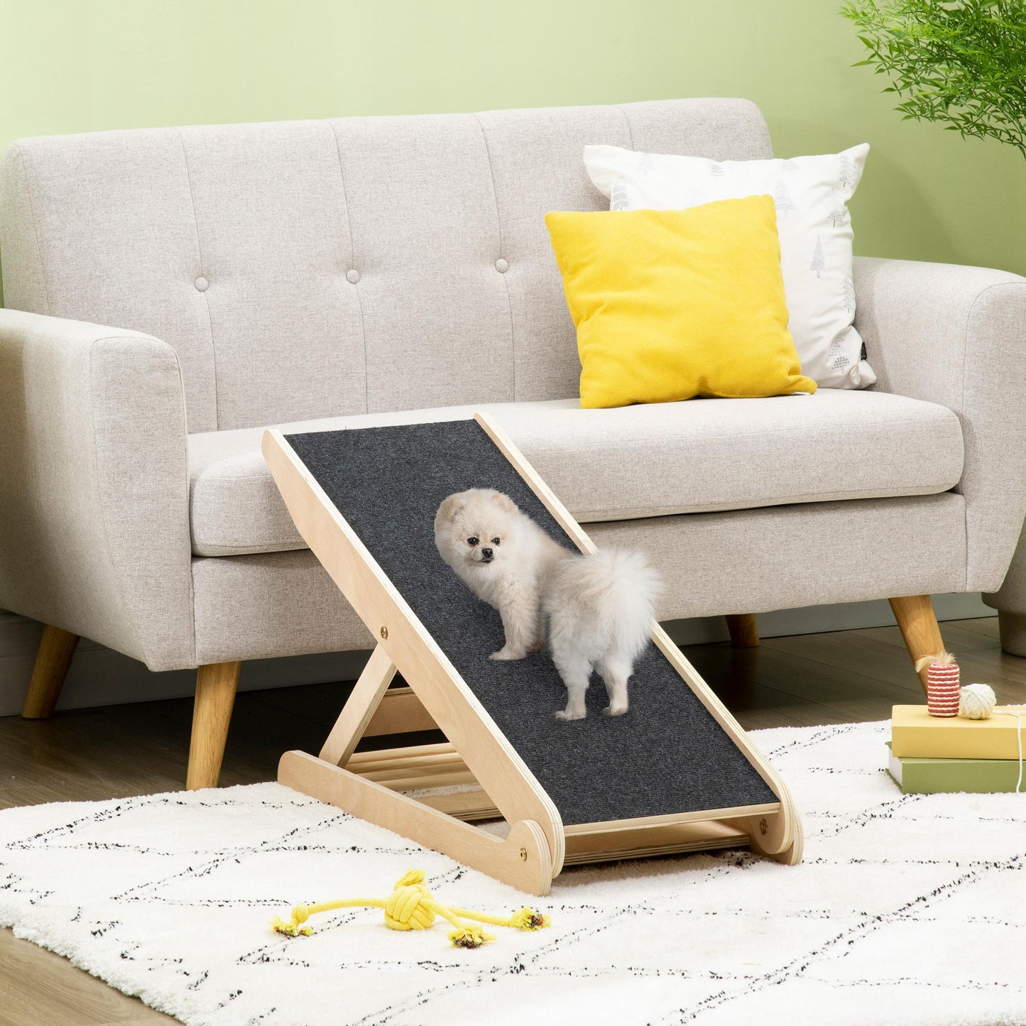 Elevated Dog Ramp for Bed