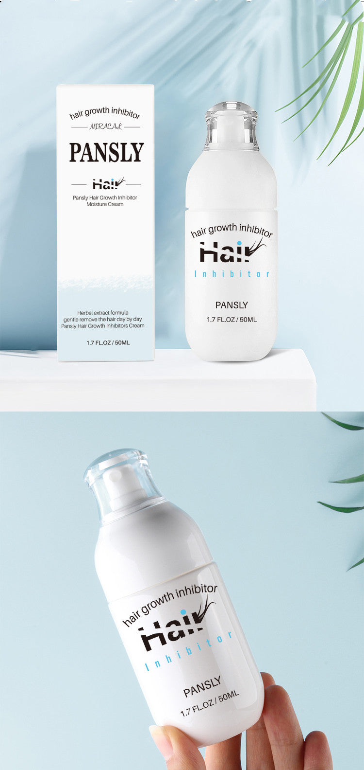 a white bottle with a white label next to a white box