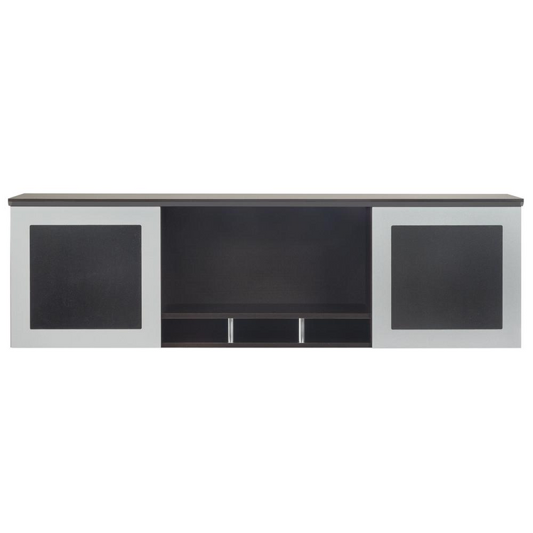 a white and black cabinet