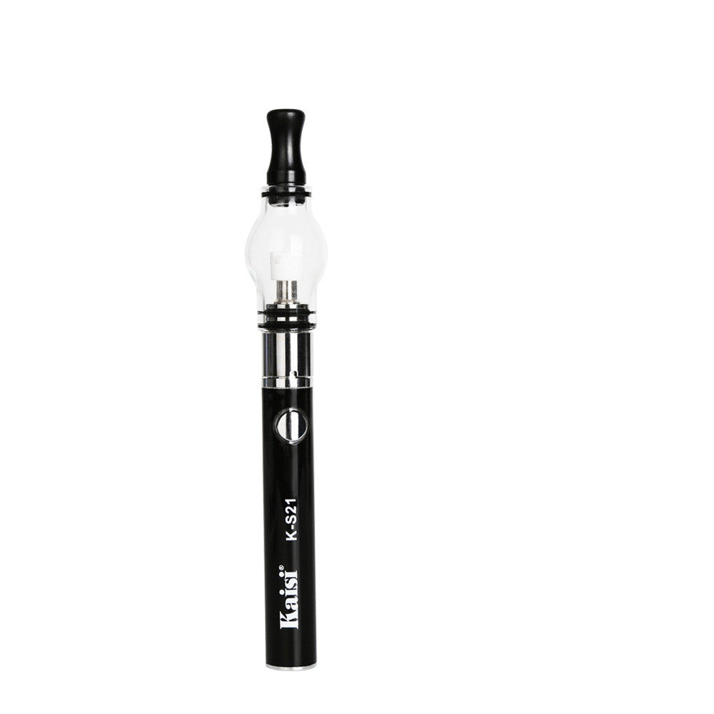 a black and clear electronic cigarette