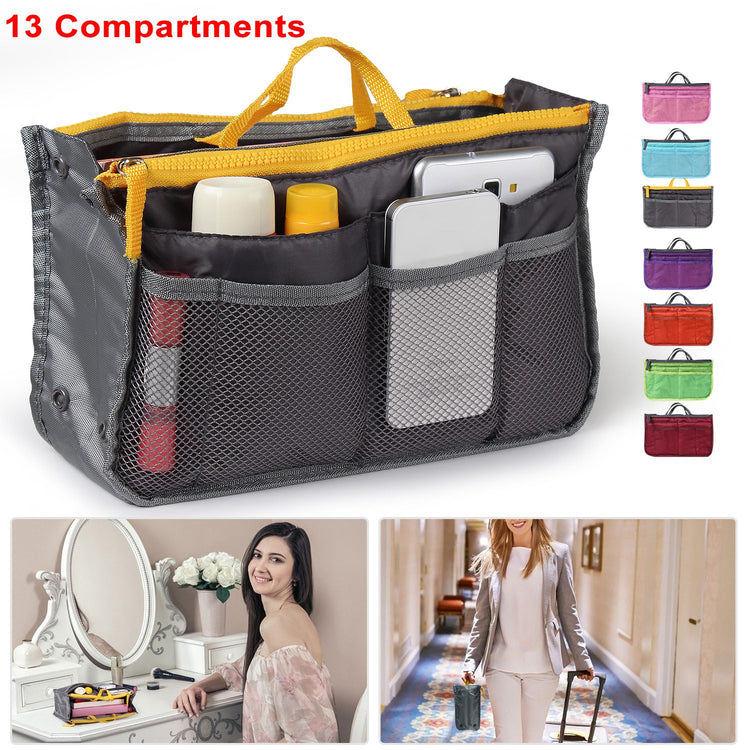 a woman in a bag