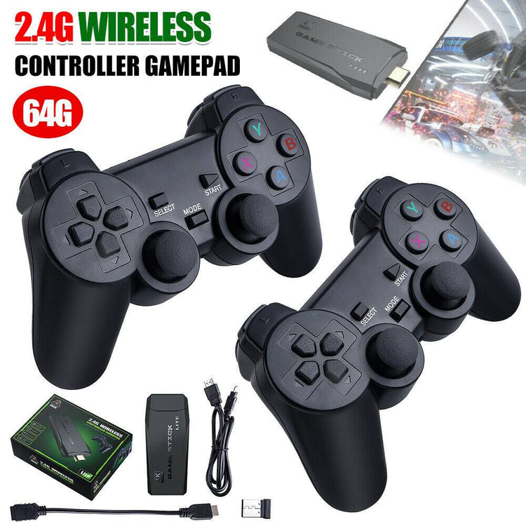 a video game controller and game box
