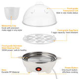 7-Egg Electric Cooker with Auto Shut-Off