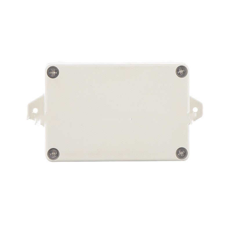 a white rectangular object with screws