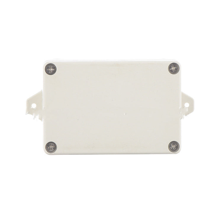 a white rectangular object with screws
