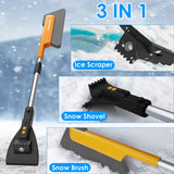 3-in-1 Car Snow Removal Tool with Ice Scraper and Brush