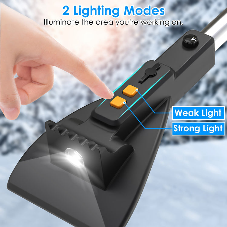 a finger pointing at a light