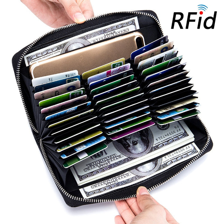 a wallet with credit cards and money