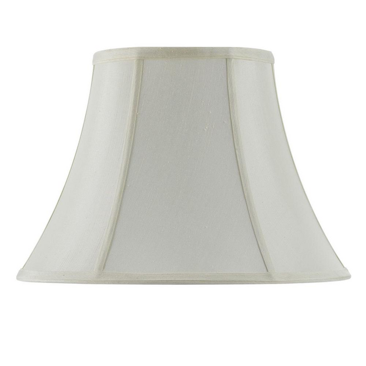 a white lamp shade with a white shade