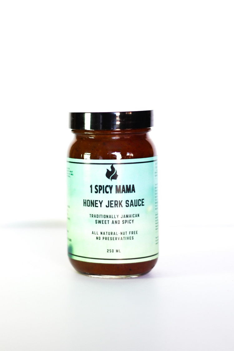 a jar of sauce with a label