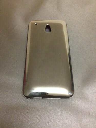a silver cell phone case