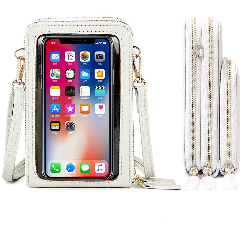 Touchable Screen Crossbody Mini Cell Phone Bag