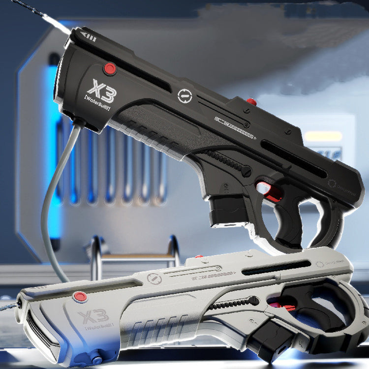 a pair of toy guns