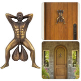 Funny Resin Muscle Figure Door Knocker Ornament