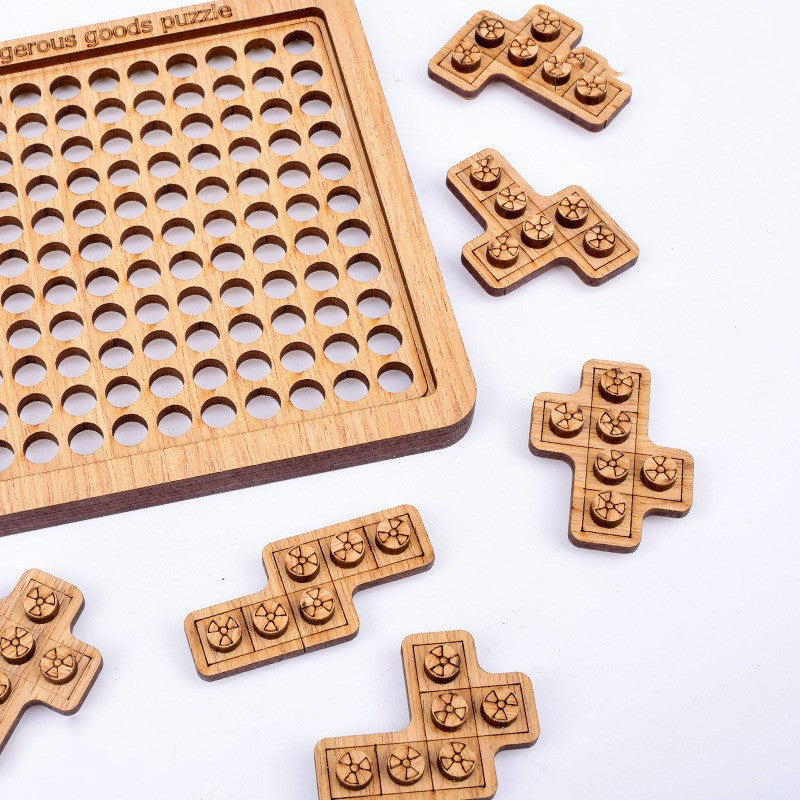 Ultra-difficult Hell Wooden Special-shaped Puzzle