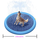 Outdoor Splash Pad and Water Spray Mat for Pets