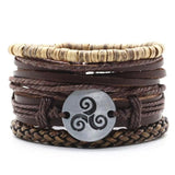 Men's Vintage Braided Leather Bracelet