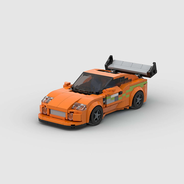 a toy car with a spoiler