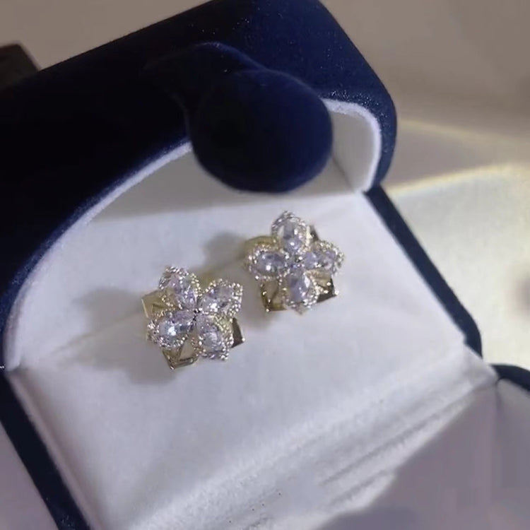 a pair of earrings in a box