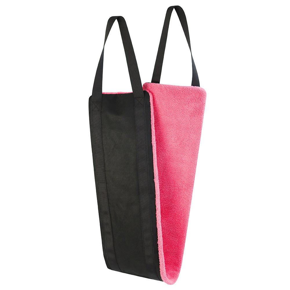 a black and pink bag