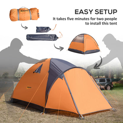 Camping Tent with Porch for 4 People