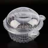 SINGLE CUPCAKE BOXES CLEAR MUFFIN HOLDER CASES DOMES CUPS PODS CONTAINERS